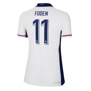 Fotbalové Dres Anglie Phil Foden #11 Dámské Domácí Oblečení ME 2024 Krátký Rukáv